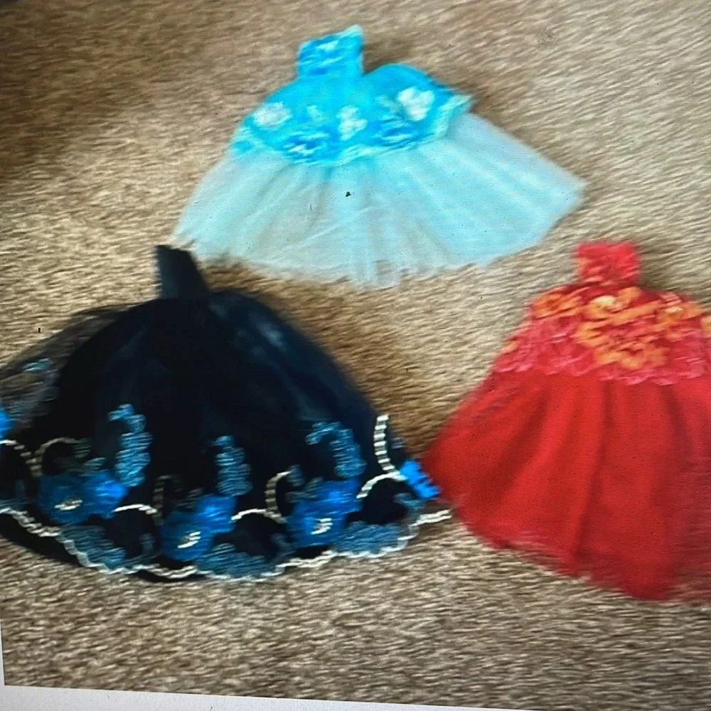 Bundle of 3 prom dresses for 12” doll # Barbie